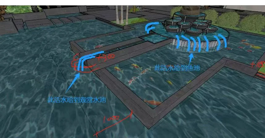 金边 · 180吨锦鲤池设计记录 · 设计图纸 · 企业提供资料